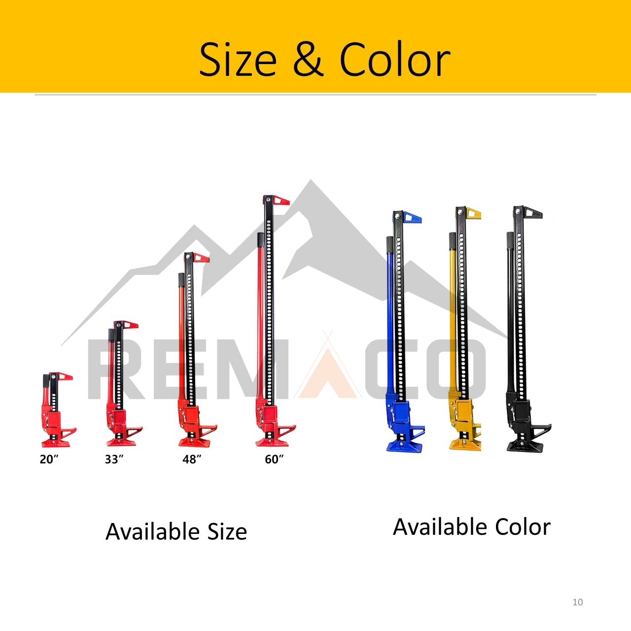 car jack size